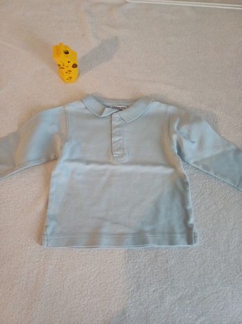 T-shirt bleu clair 9 mois tex