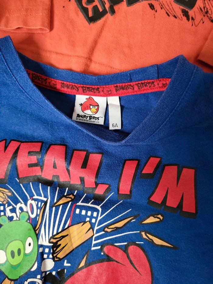 Lot 4 t-shirts manches longues garçon 6 ans très bon état - photo numéro 2