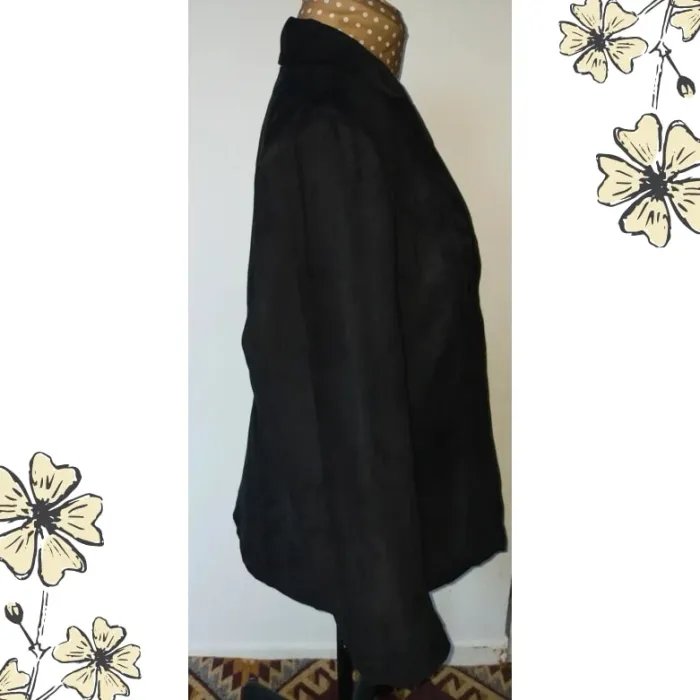 Veste noire vintage femme, Kim Rogers Signature, taille M, parfait état - photo numéro 8