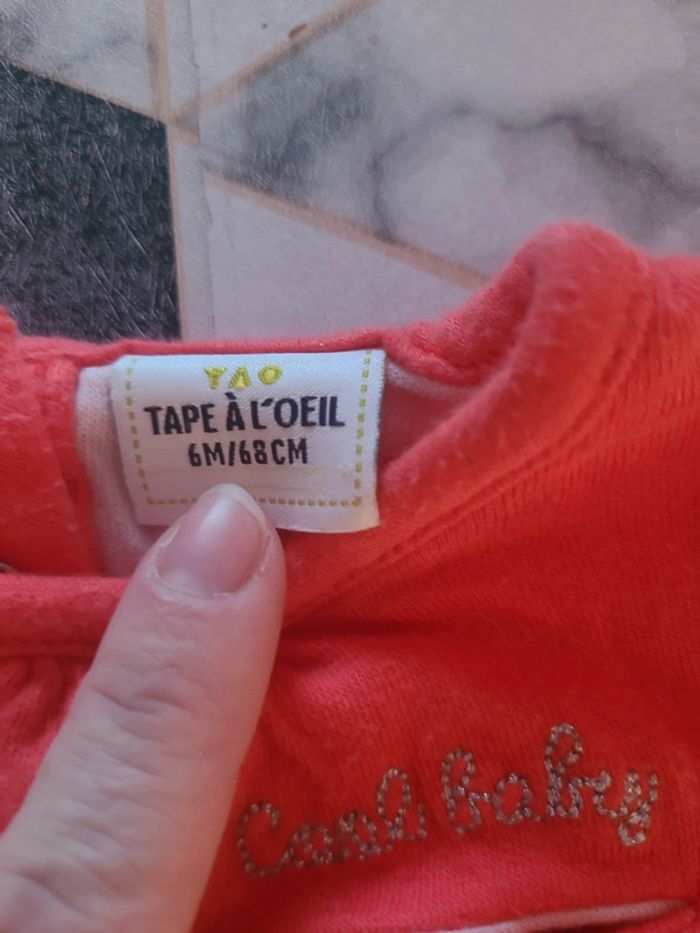 Haut manches longues épais fille 6 mois 68 cm - photo numéro 2