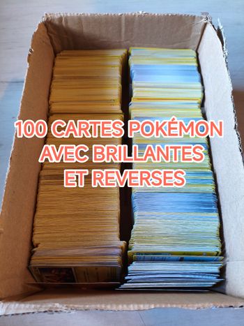 Lot de 100 cartes Pokémon VF en très bon état