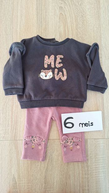 🌜 Ensemble polaire pentalon et pull 6 mois. #lunaGL6mois🌛