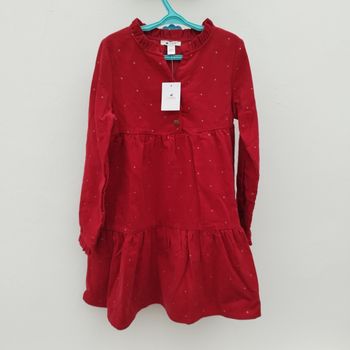 Robe Noël rouge en velours