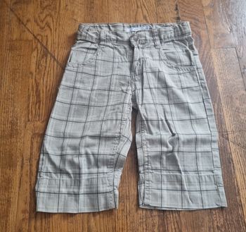 bermuda garçon beige à carreaux gemo taille 5ans