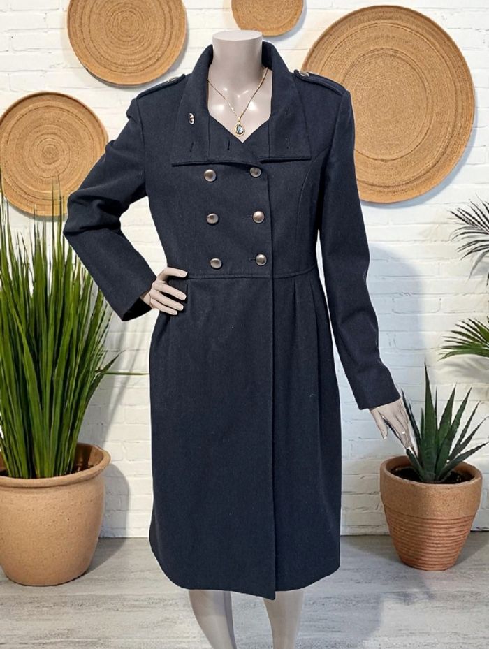 Manteau long en lainage