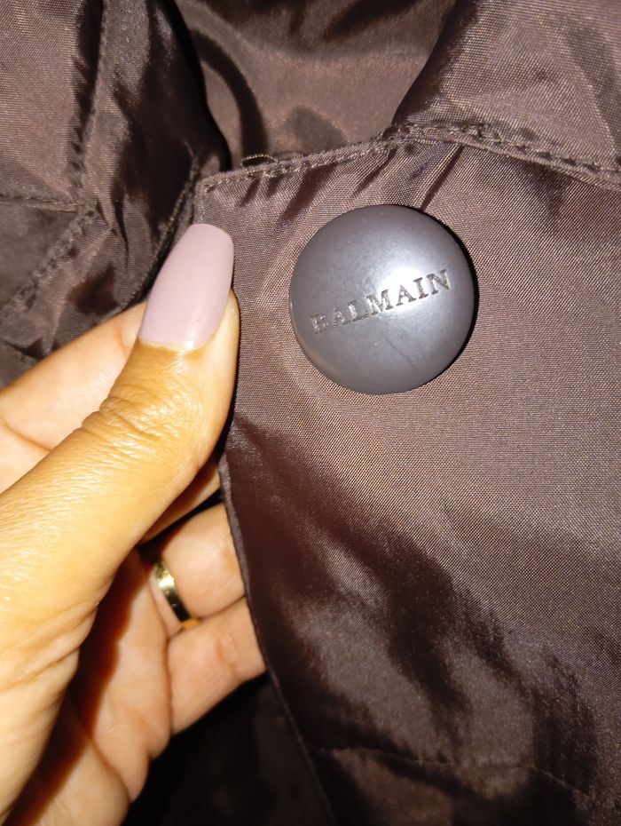 Manteau marron Balmain taille 38 M - photo numéro 3