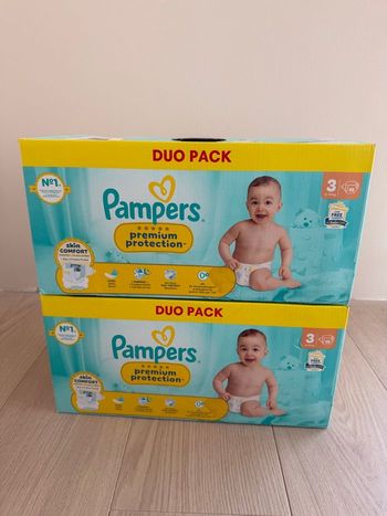 184 couches Pampers premium taille 3