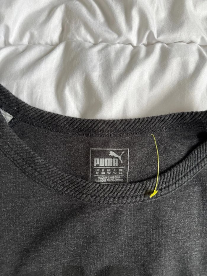 Sweat femme Puma gris anthracite - Taille M - photo numéro 3