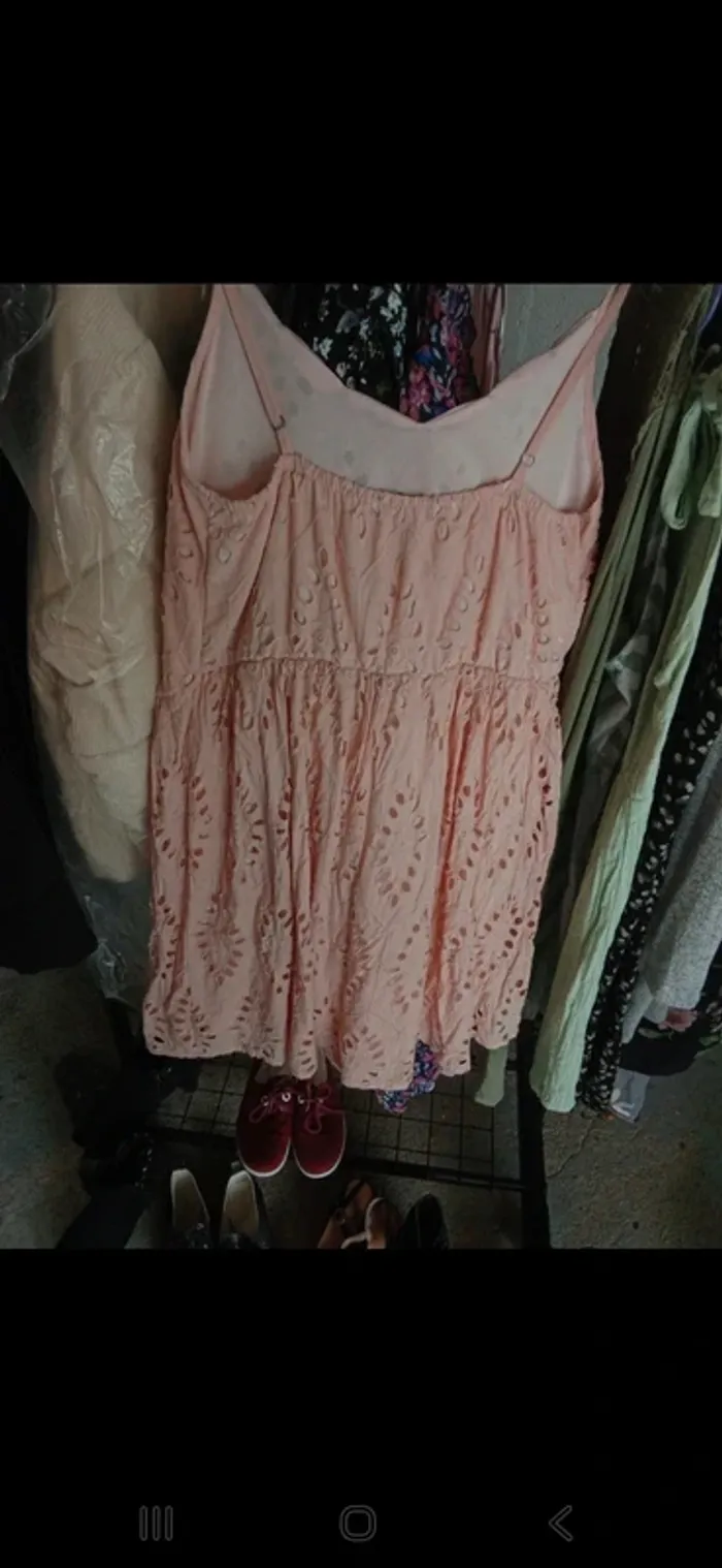 Robe rose saumon neuve qualité italienne - photo numéro 4