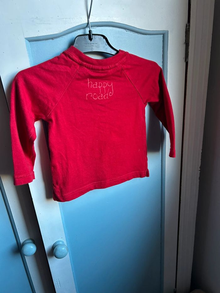 Tee shirt manches longues,pickouik , rouge - photo numéro 6