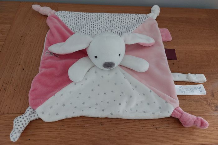 Doudou plat lapin étoiles  Obaibi - photo numéro 2