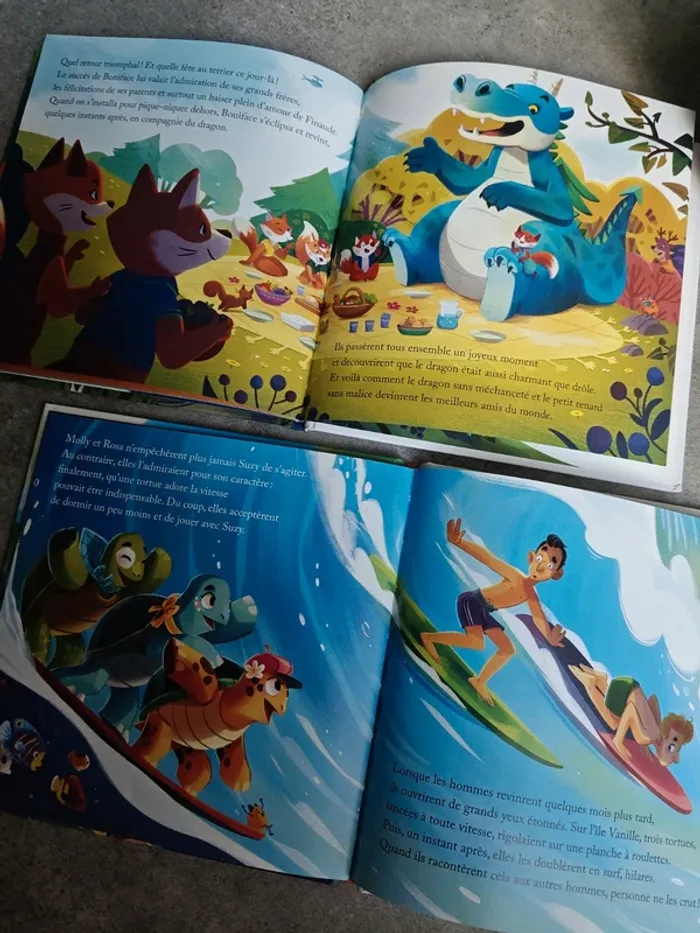 Lot de 2 livres contes d'animaux étonnants Eric Emmanuel Schmitt - photo numéro 3