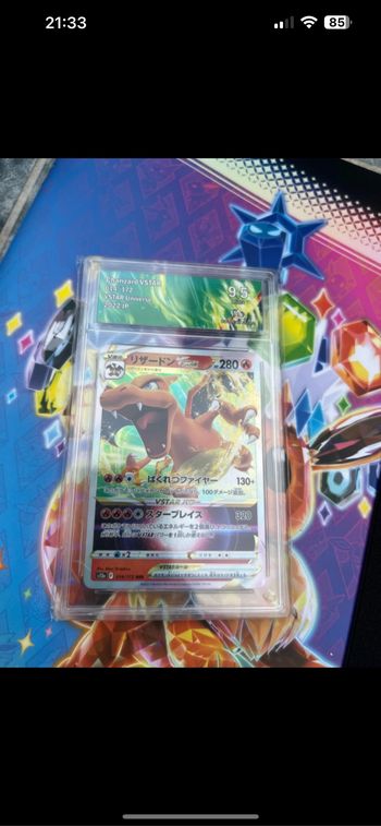 Carte Pokémon Dracaufeu Vstar jap 2022 CA9.5