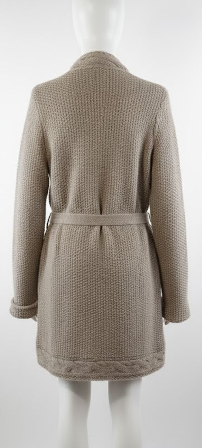 Gilet Long & Doux K.Woman - Maille Beige - photo numéro 2