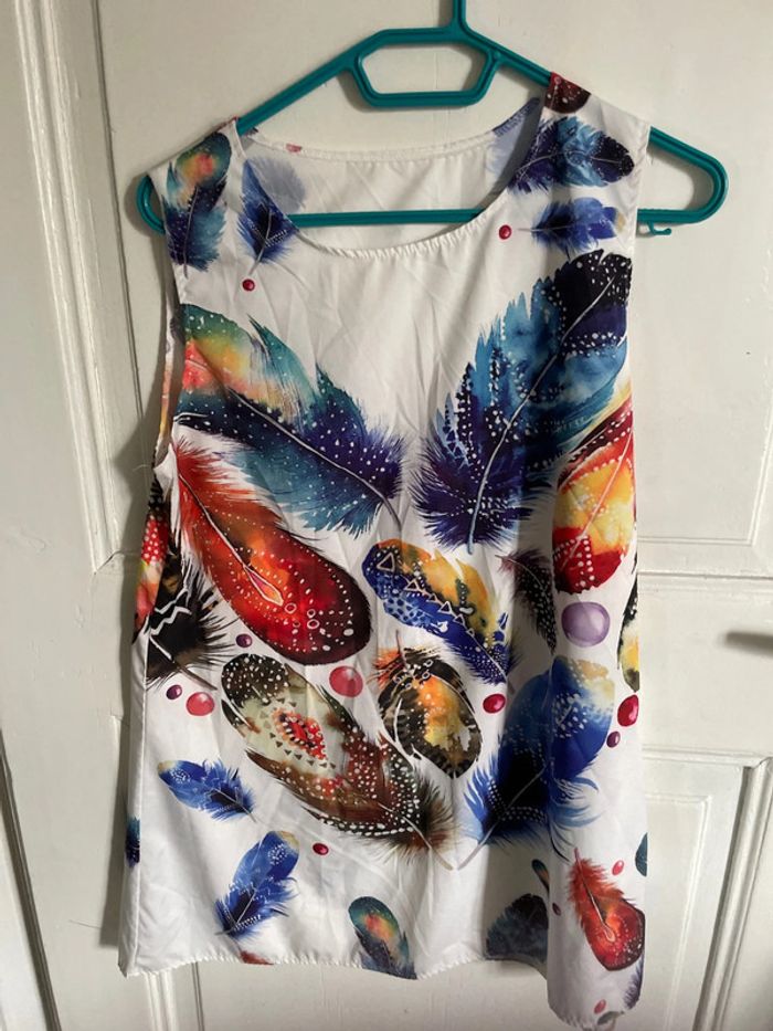 Robe tunique plumes tu