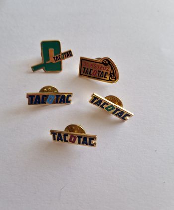 Lot Pin's Pins Vintage Publicitaires Tac o Tac jeux Nationale