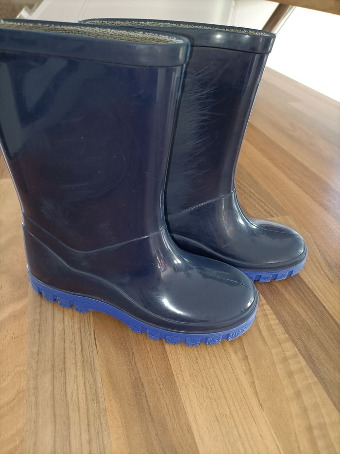Bottes de pluie bleues marine et clair 26 - photo numéro 3