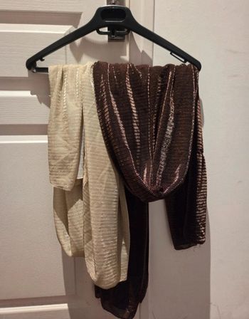 Lot de deux foulard paillette