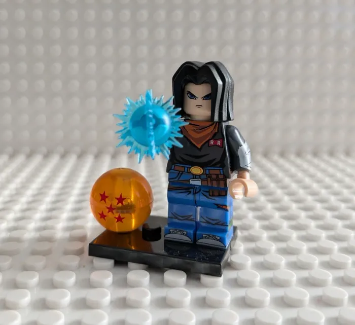 Figurine Dragon Ball Z : Cyborg C-17 (Android 17), style lego