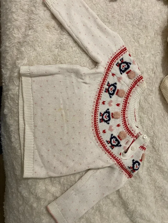 Petit pull chaud Noël petite fille - photo numéro 5