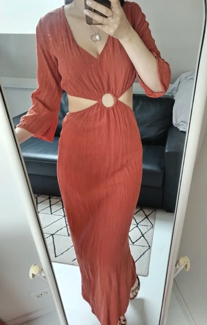 Magnifique robe neuve brique - photo numéro 5