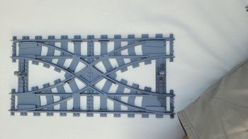 Double aiguillage pour train Lego