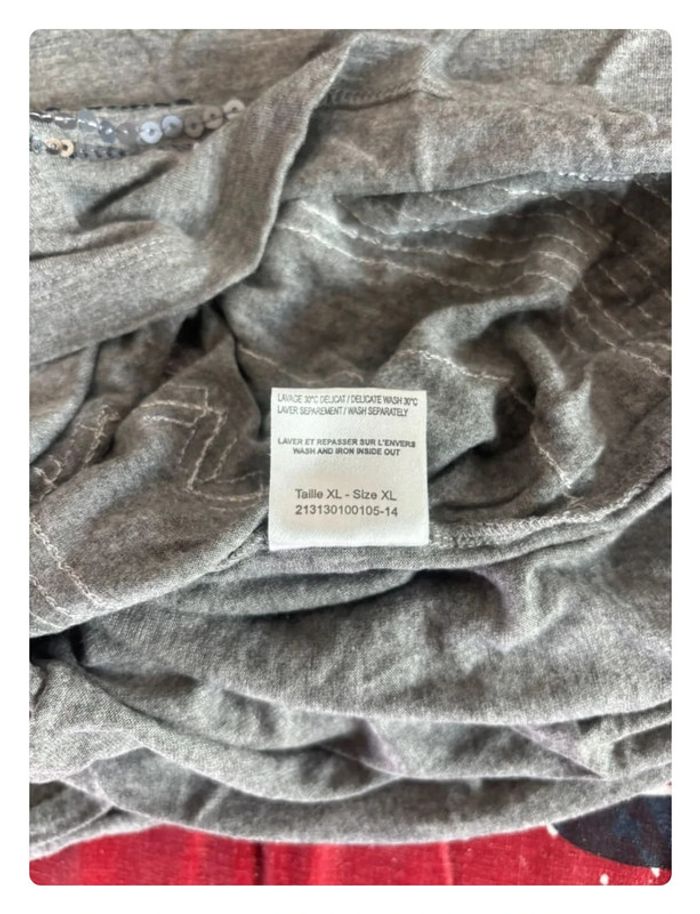 T-shirt manche longue Burton taille Xl/XXL gris - photo numéro 10