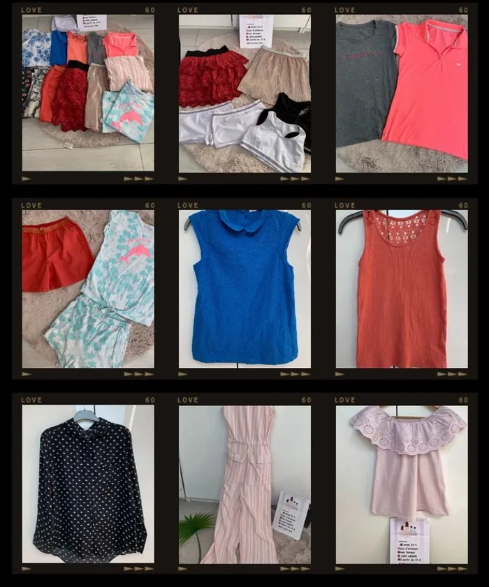 Grand lot de 20 vêtements fille 12 ans - photo numéro 2