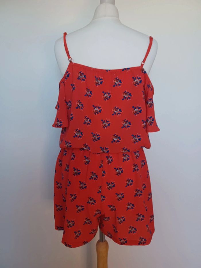 Combinaison short rouge à motifs - Idéal pour l'été ! - photo numéro 2