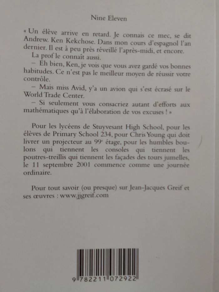 Jean-Jacques Greif - Nine eleven - photo numéro 3