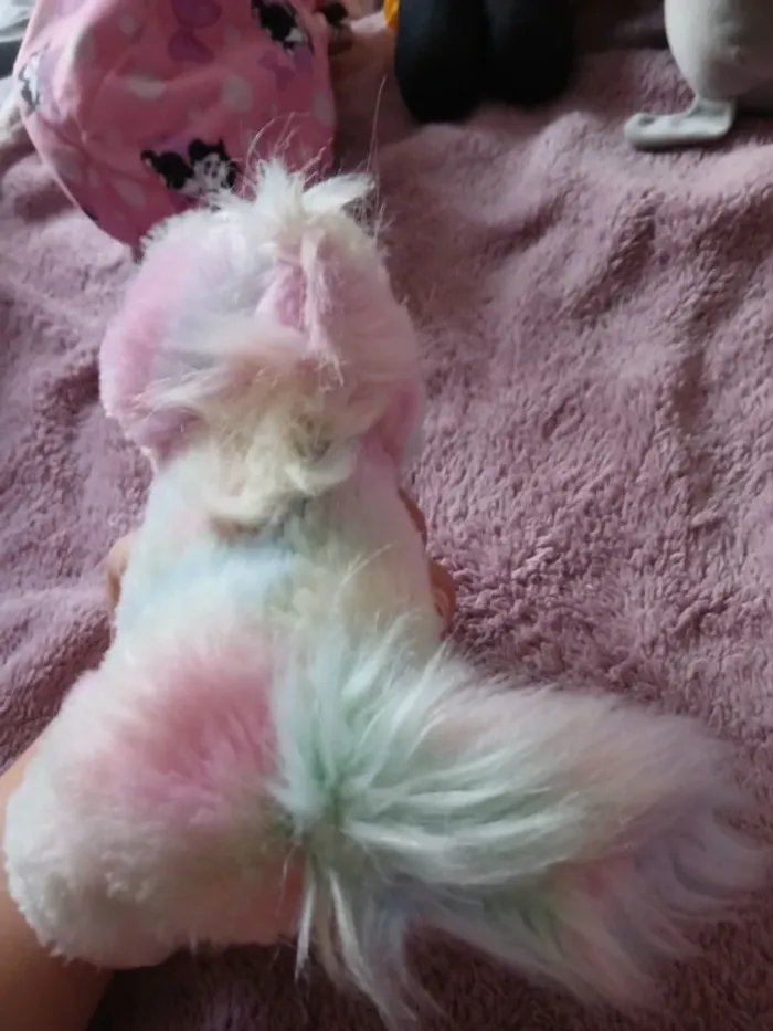 Peluche licorne multicolore - photo numéro 2