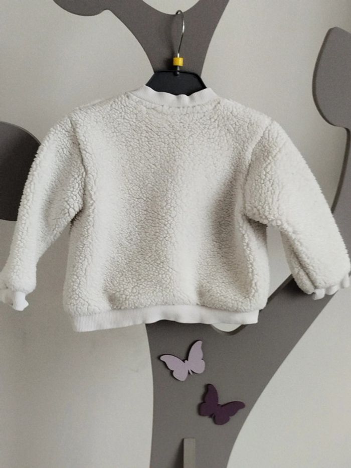 Sweat chaud blanc Cadet Rousselle taille 12 mois - photo numéro 2