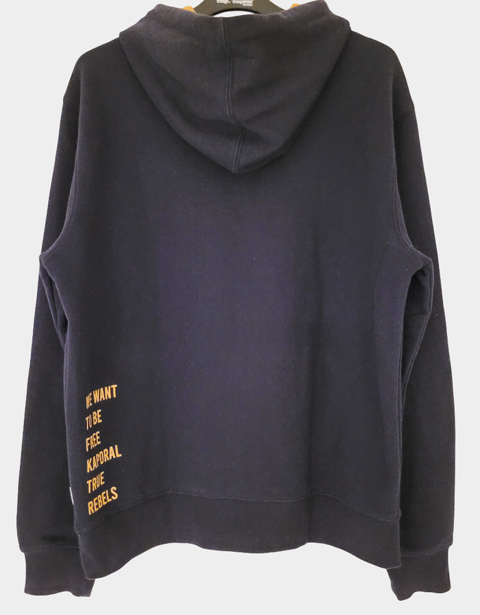 Sweat à capuche marine et orange Kaporal Jeans Taille M/L - photo numéro 3