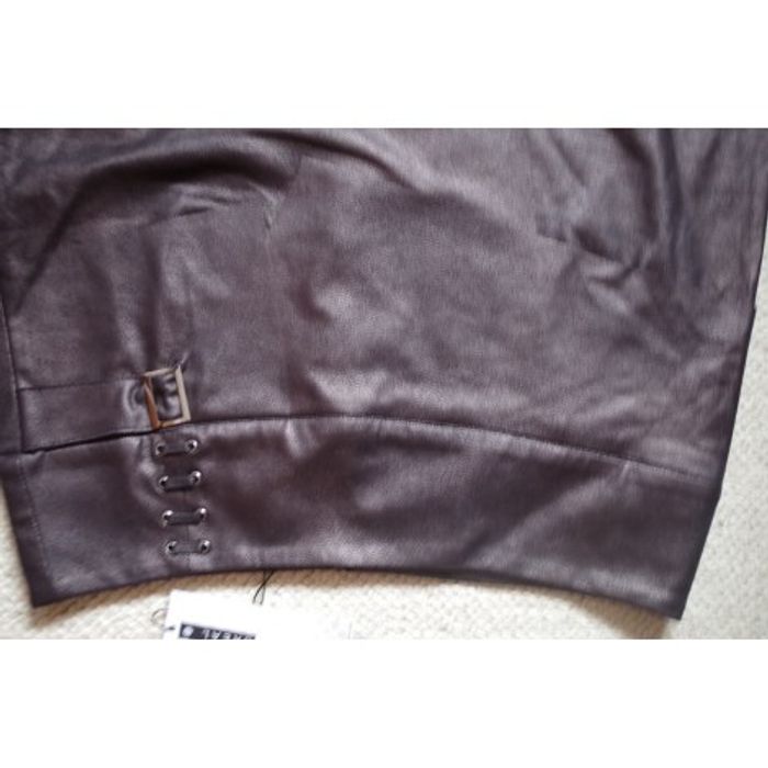 BREAL - Jupe effet cuir Chocolat T42 - photo numéro 3