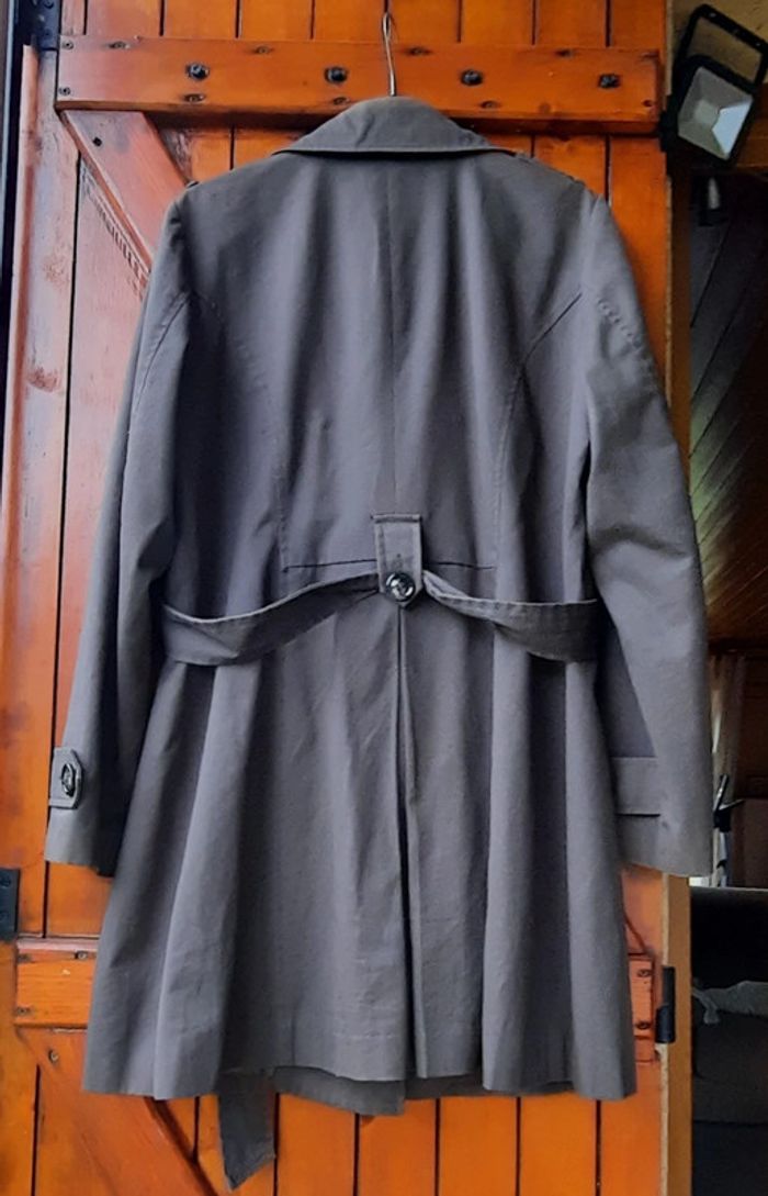Trench marron, femme, Camaïeu, taille 42 - photo numéro 2