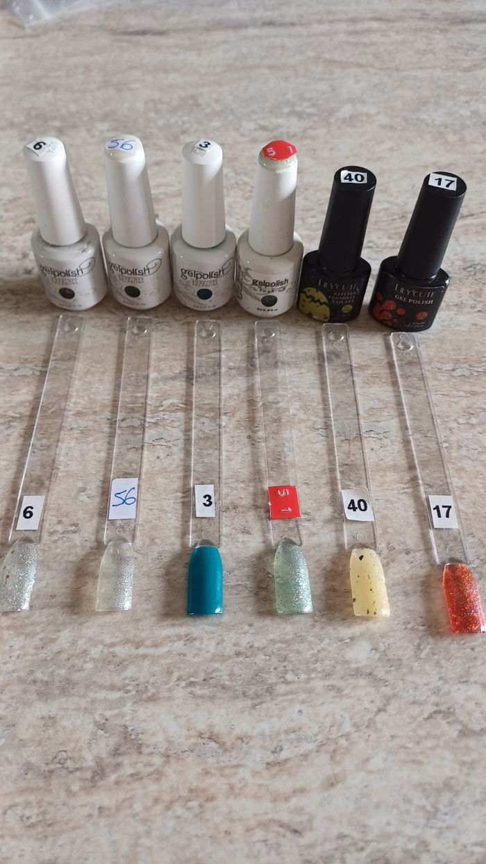 Lot 6 vernis semi permanent uv