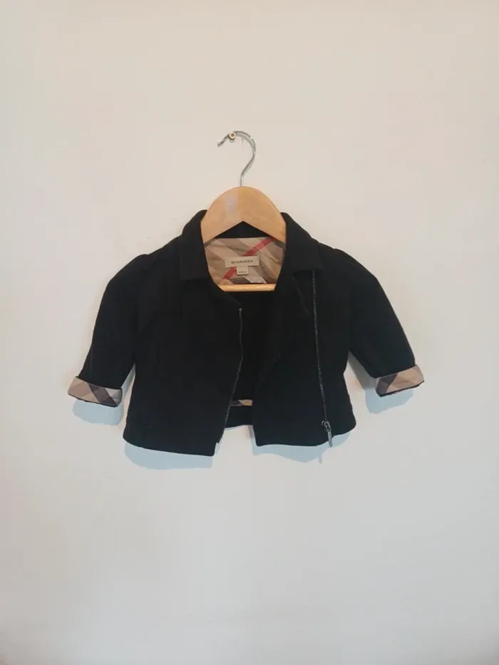 Veste burberry -6 mois- Noir