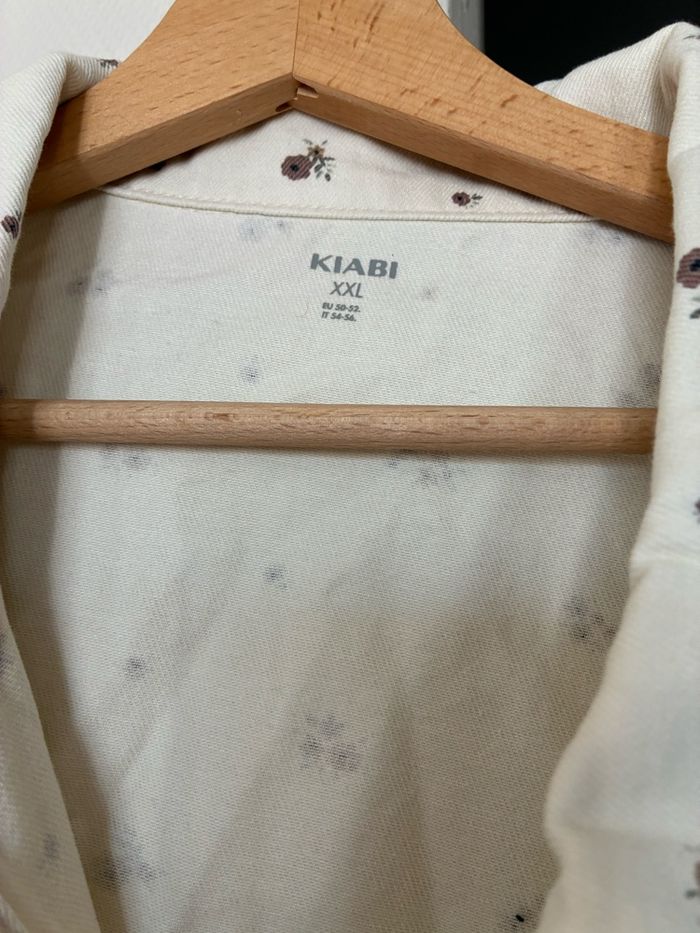 Veste blanche à fleurs état neuf - photo numéro 6