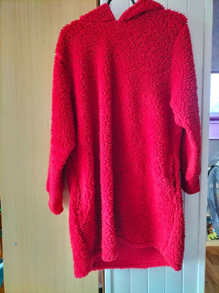 Poncho de nuit polaire rouge