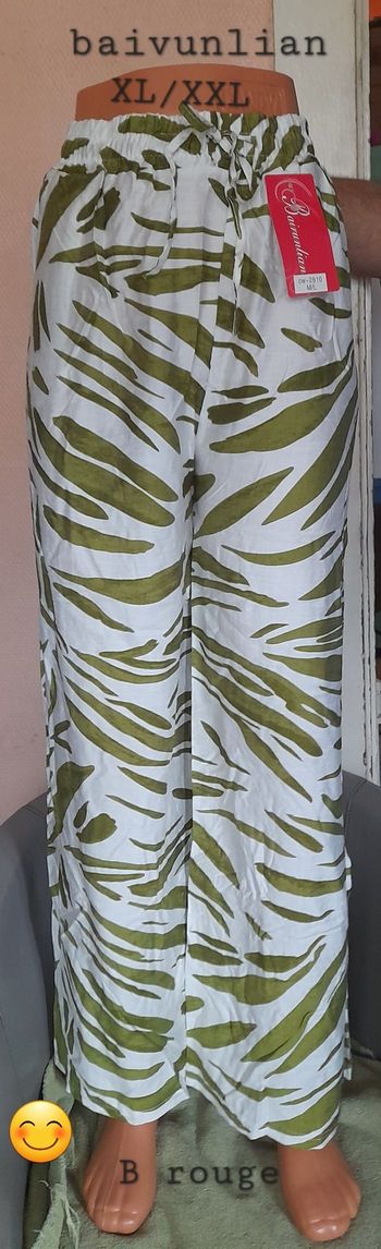 Pantalon élastique à la taille, taille XL/XXL