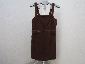 🌰 Robe salopette NAF NAF velours côtelé marron – vintage😍