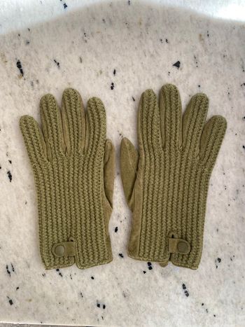 Gants vert bimatiere H&M eur8