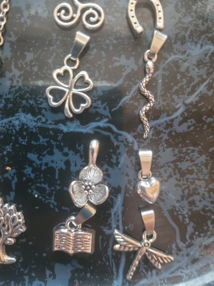 Chaine en acier inoxydable avec son pendentif - photo numéro 6