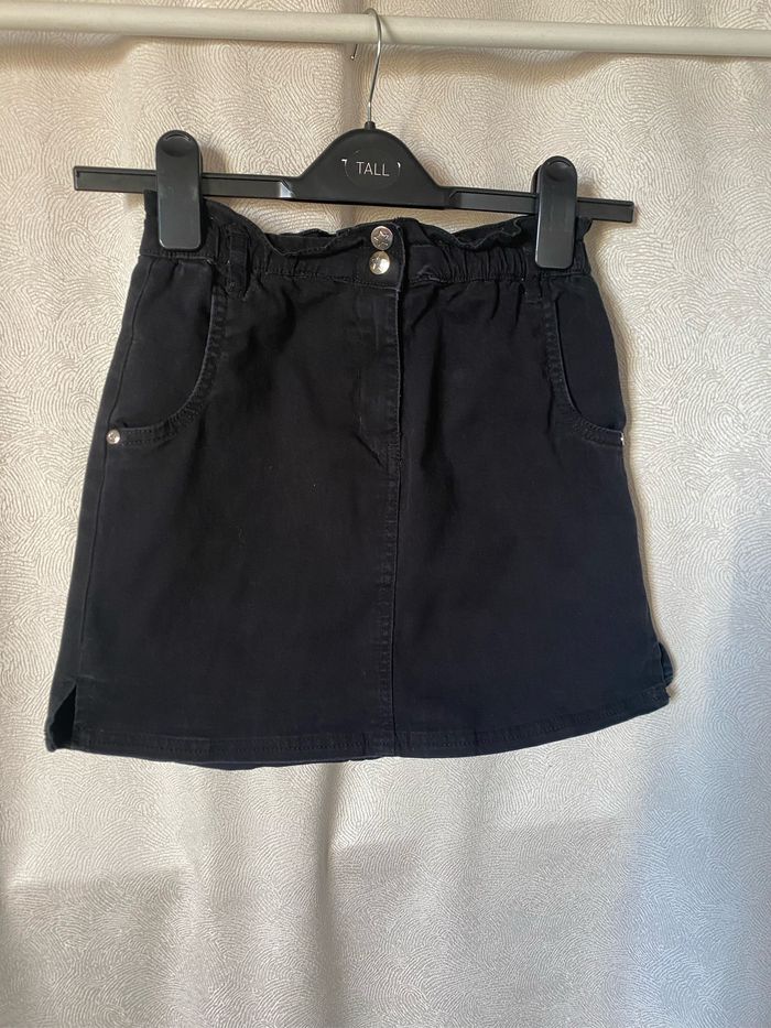Jupe en coton stretch noir 10 ans Lili Marelle