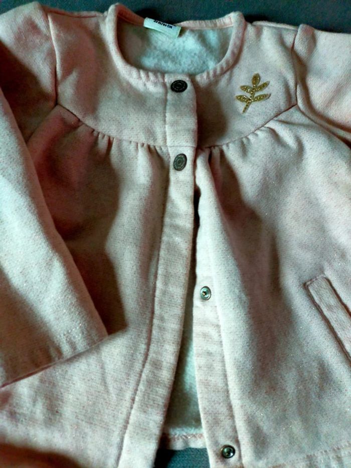 Veste fille Tape à l’œil – Taille 23 mois – Rose poudré - photo numéro 4