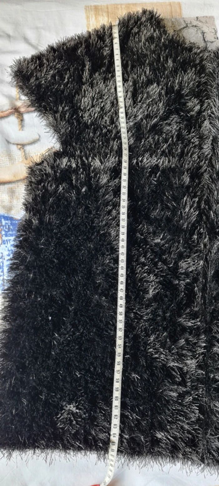 Gilet sans manche tricoté main Coloris noir - photo numéro 5