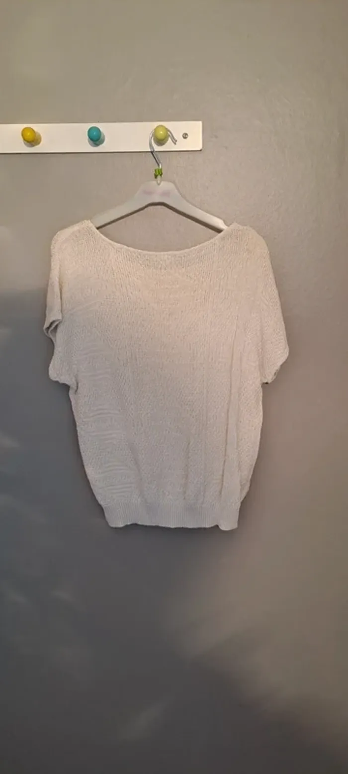 Débardeur blanc - Marque inconnue - Taille 40 - Bon état. - photo numéro 8