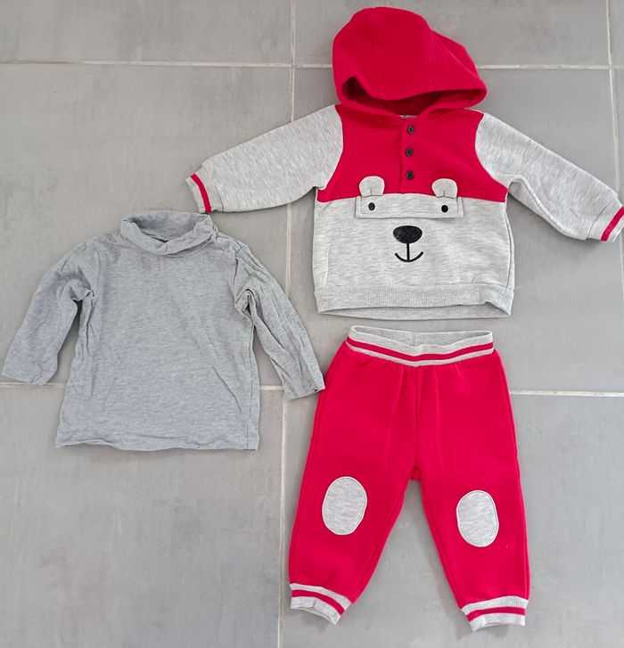 Ensemble hiver bébé garçon en 6 mois - 68 cm - photo numéro 4