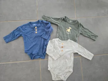 Lot de 3 bodies manches longues