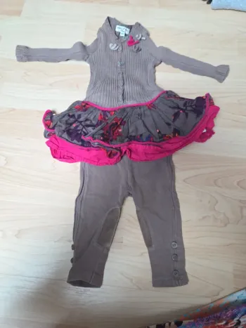 Ensemble eliane et lena 6mois fille